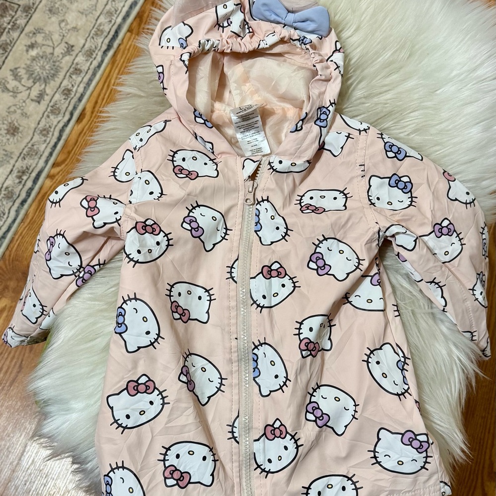 Adorable Hello Kitty Hooded Slicker Jacket